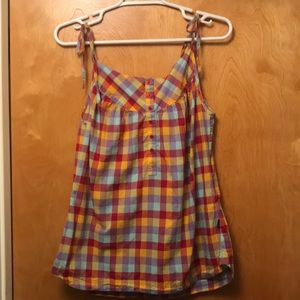 Tank with shoulder ties